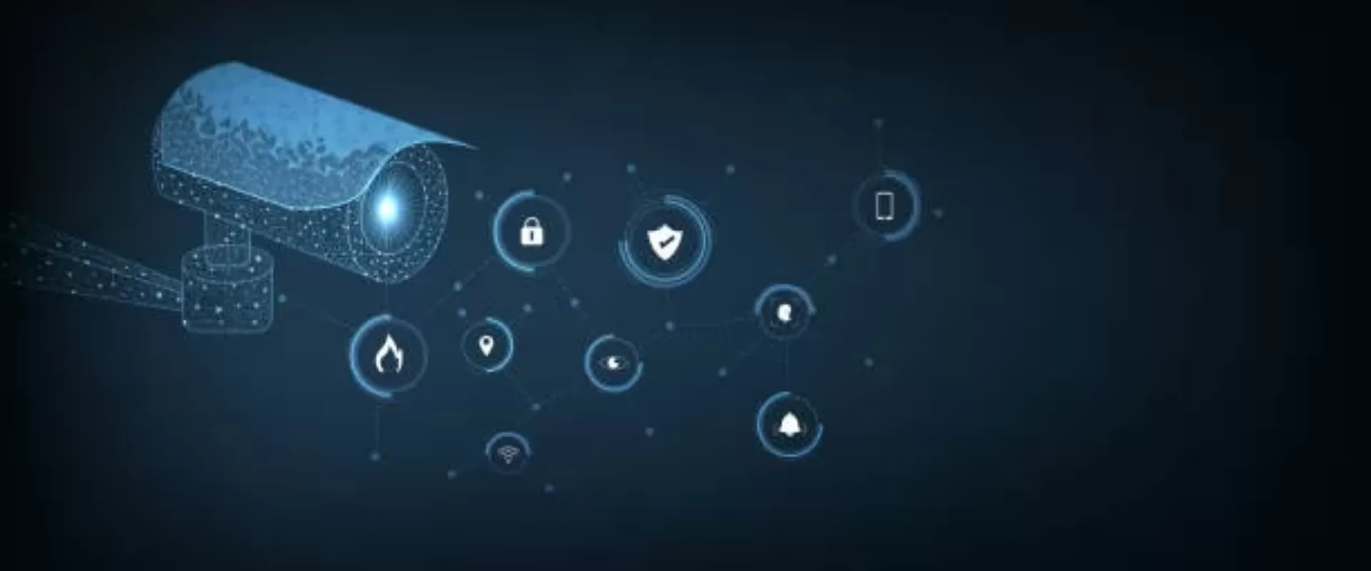 istockphoto-1474465082-612×612 Concept of surveillance and monitoring. Camera Technology Safety Concept design. Camera vector low poly mesh design on dark blue background, Security system, CCTV Security concept.